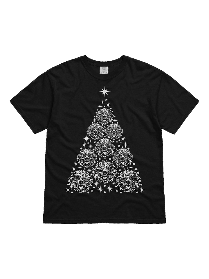 Old English Sheepdog Christmas Tree T-Shirt product image (4)