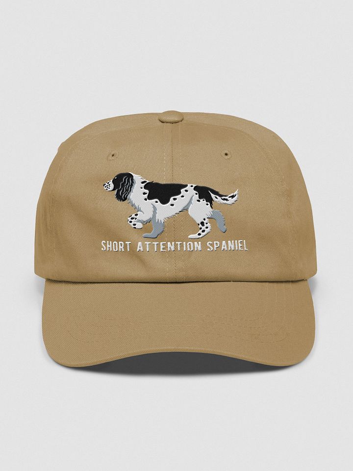 Short Attention Spaniel Classic Dad Hat(Embroidered) of a Springer Spaniel(Black) product image (9)