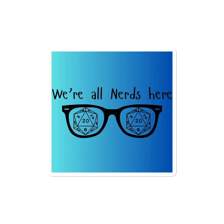 We're all Nerds here magnet product image (2)