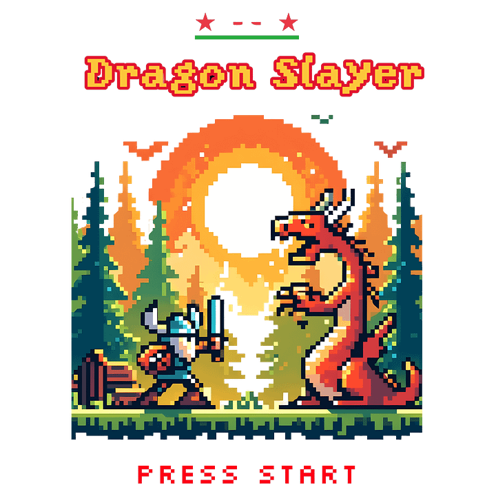 Dragon Slayer Pixel Art product image (2)