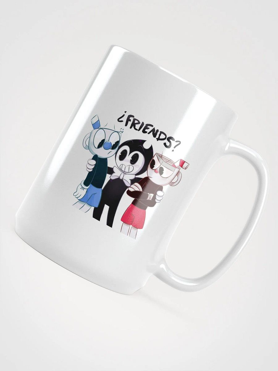 Indie Gamer Mug "¿Friends?" (Cuphead x Bendy) product image (4)