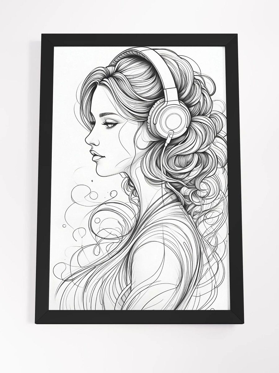 Melody Girl Portrait Framed Poster product image (7)