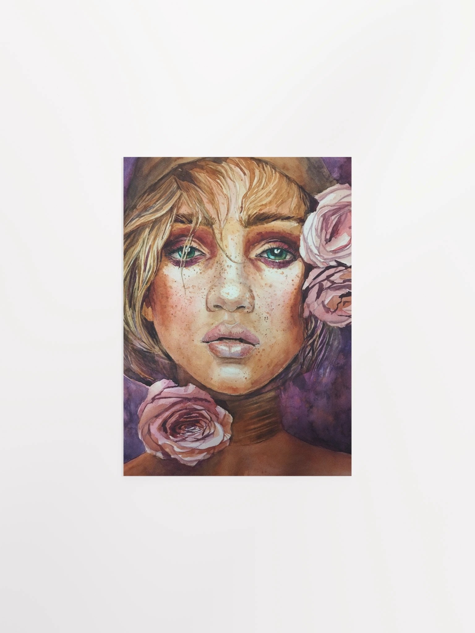 Freckled Beauty - Watercolor Poster product image (5)