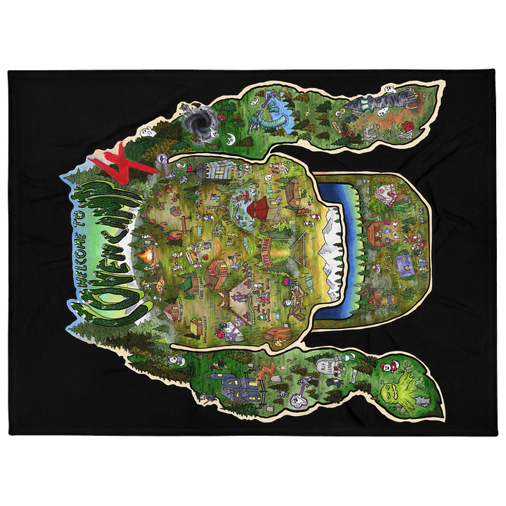 Coven Camp Map 25 Blanket product image (1)