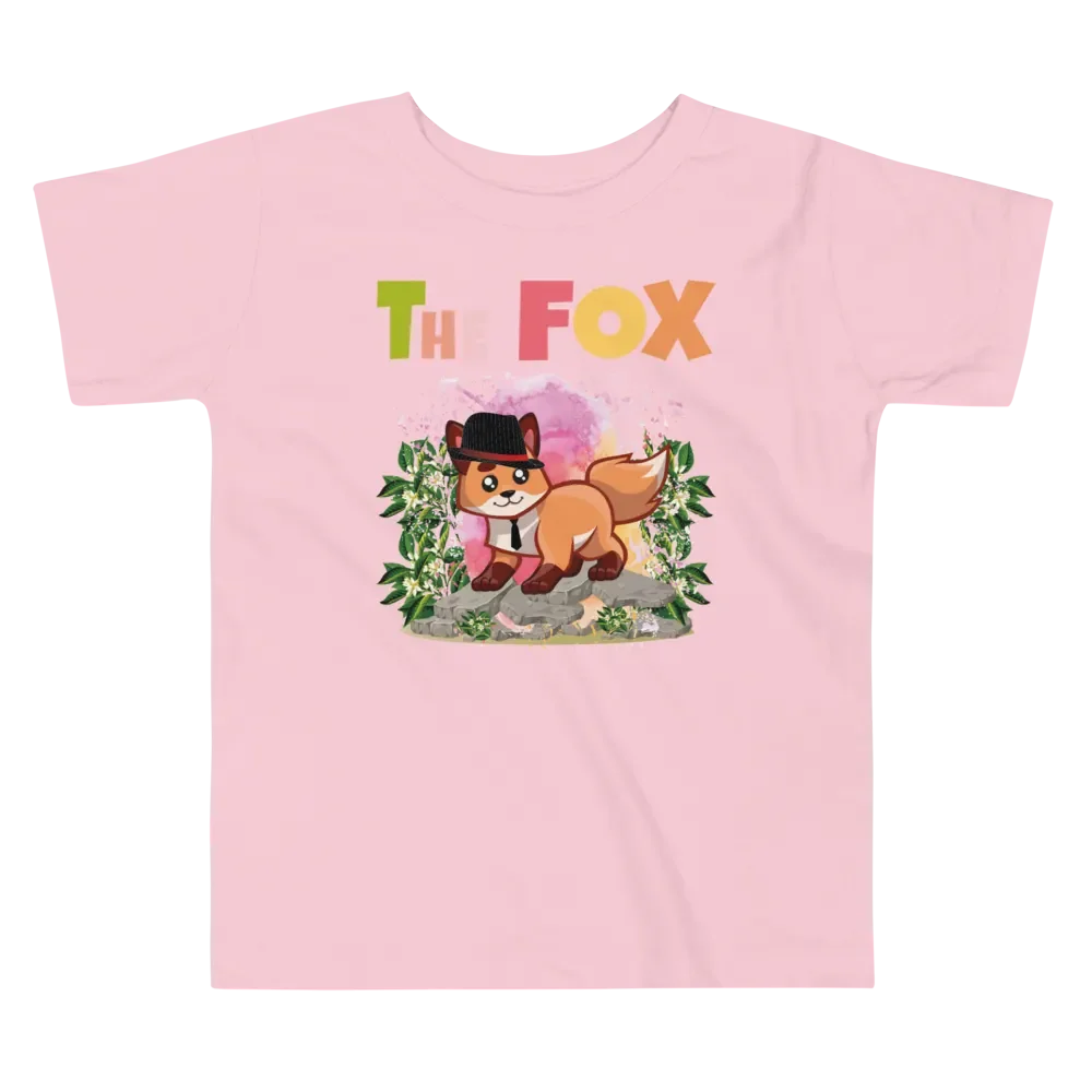 The Fox Colorful Funny Cute Bella +Canvas Toddler T-Shirt – Funny Shirt, Best Gift for Kids product image (4)
