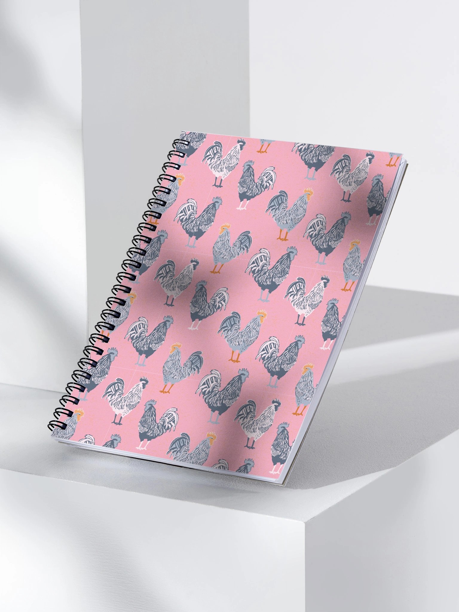 Maui Pink Roosters Spriral Notebook product image (3)