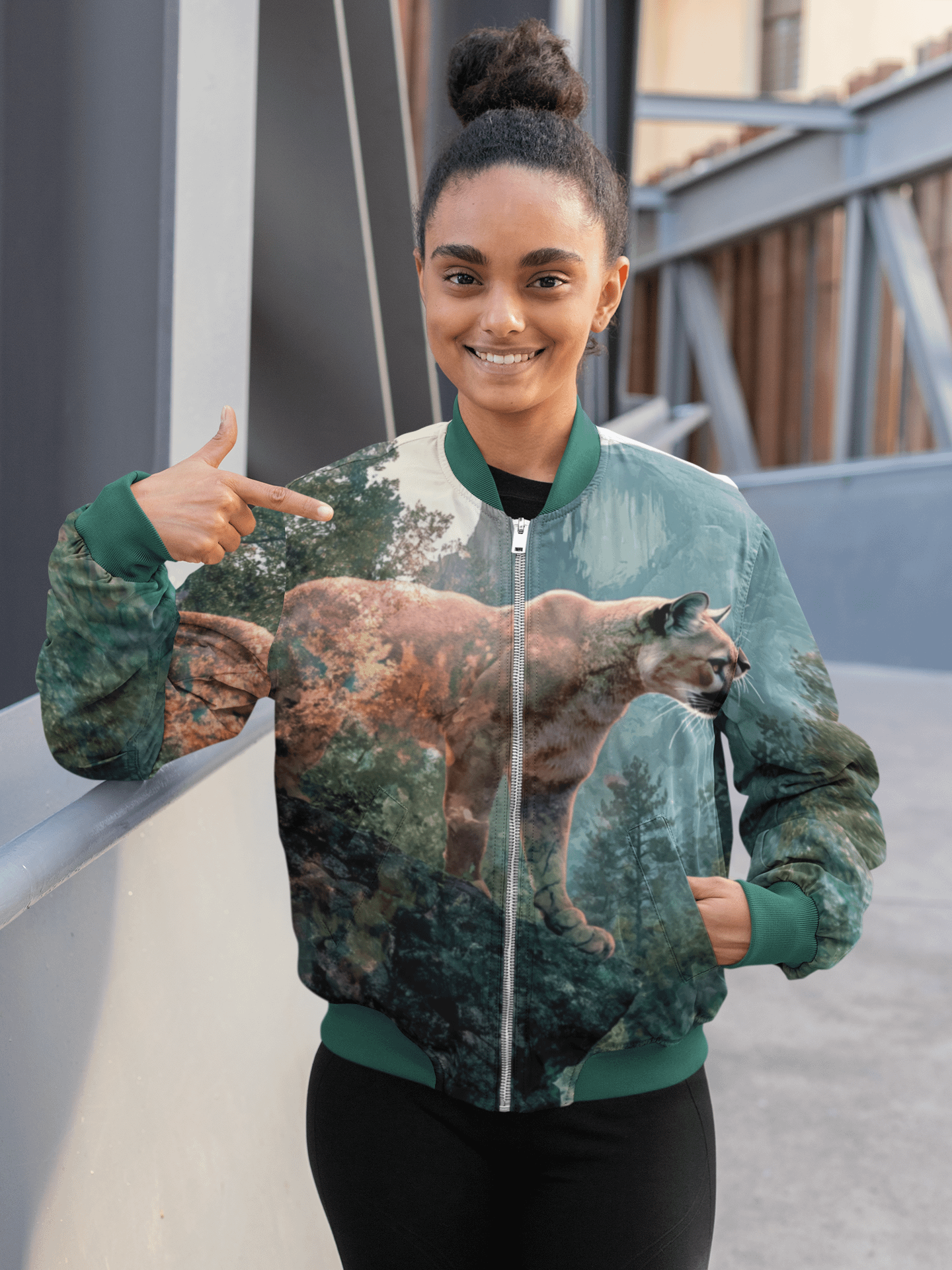 Mountain Lion, Bomber Jacket product image (2)