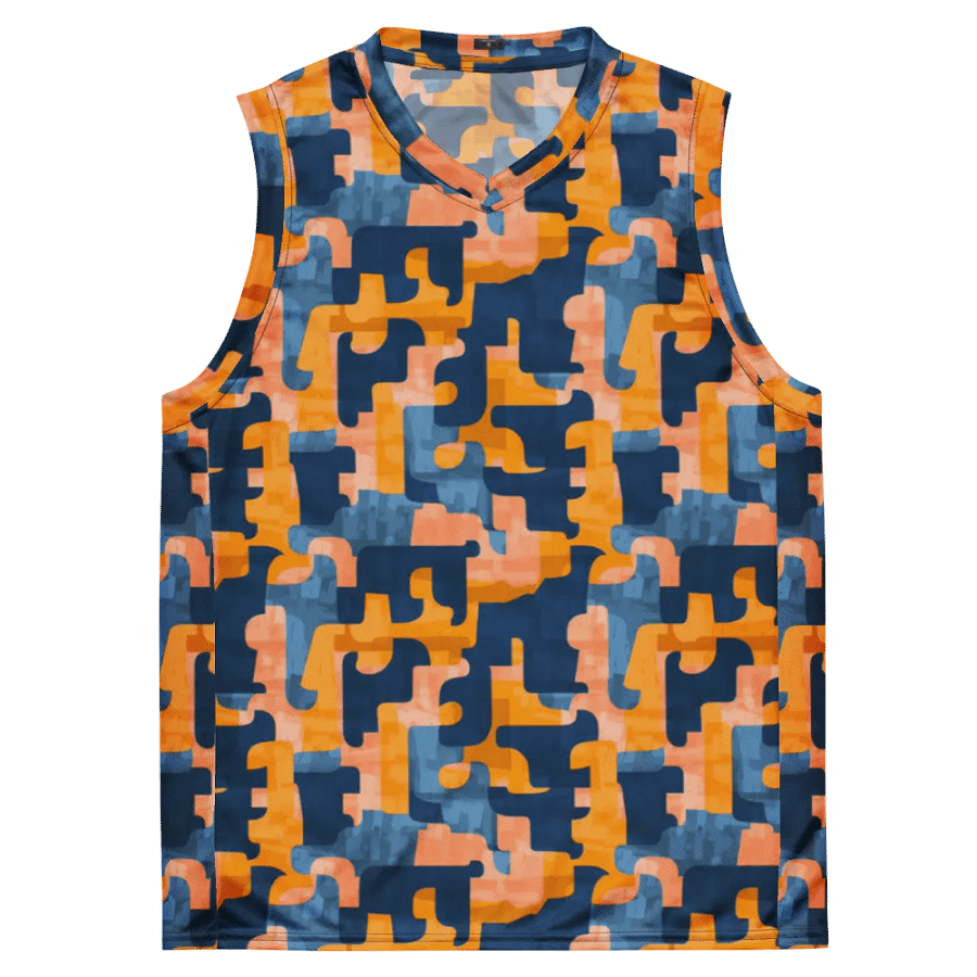 Flowing Shapes | Recycled Unisex Basketball Jersey product image (7)