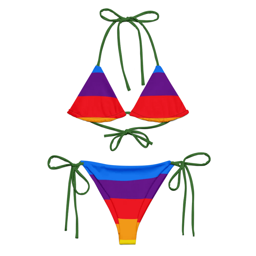 All-Over Print String Bikini - Rainbow product image (5)
