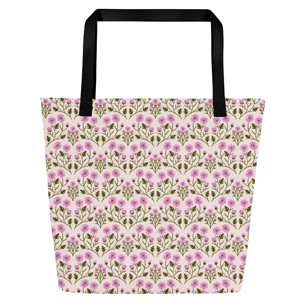 Harmony of Mums - Pink and Forest Green - Tote Bag product image (3)