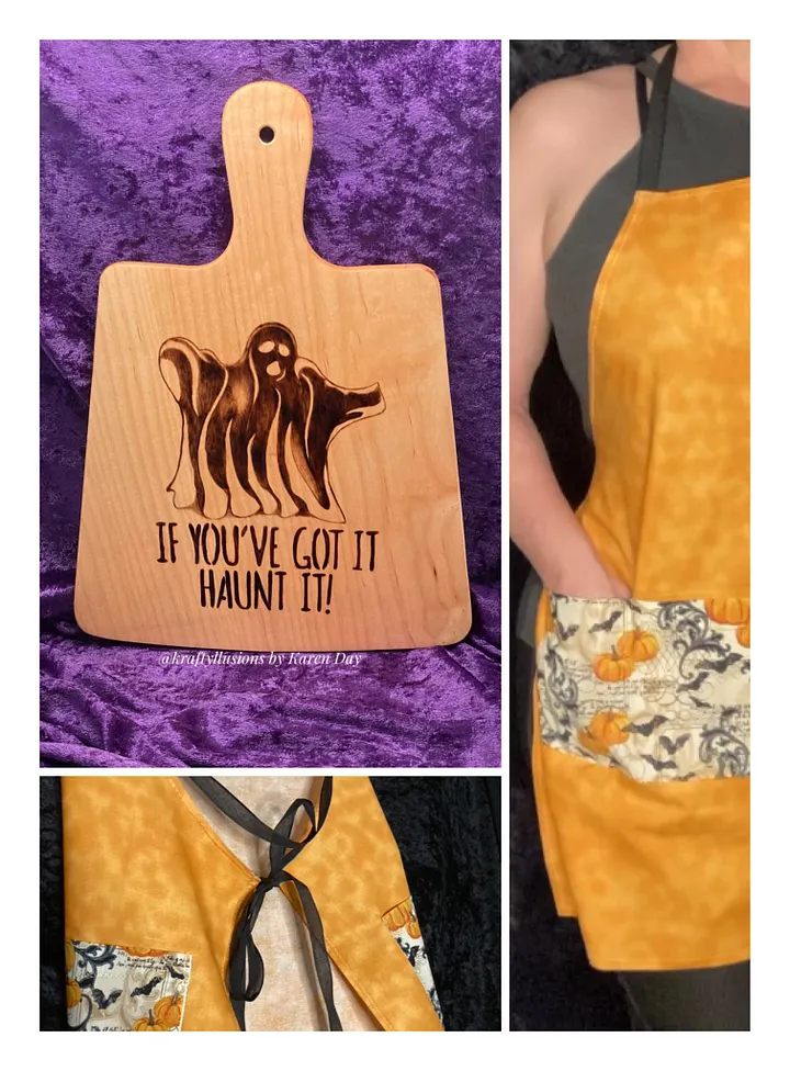 Ghost Serving Board and Apron Set product image (1)