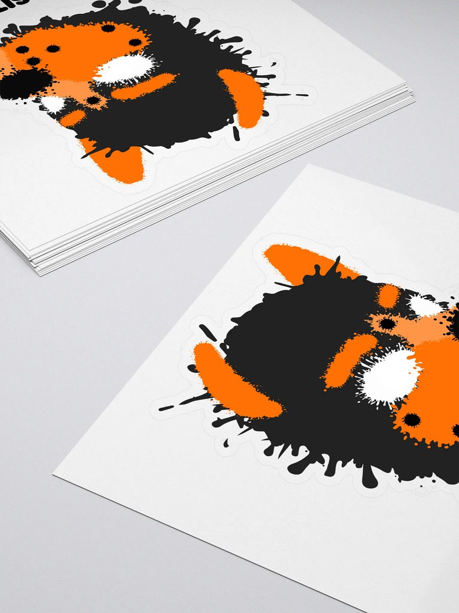 Pup Splatter Sticker - Orange product image (4)
