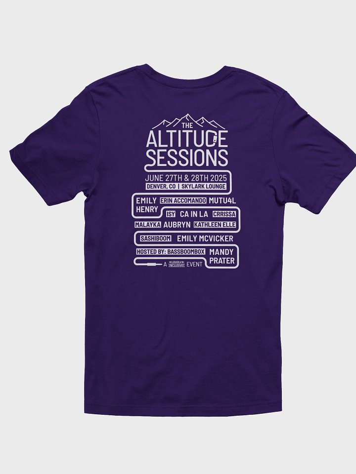Limited Edition - The Altitude Sessions Lineup Shirt product image (2)