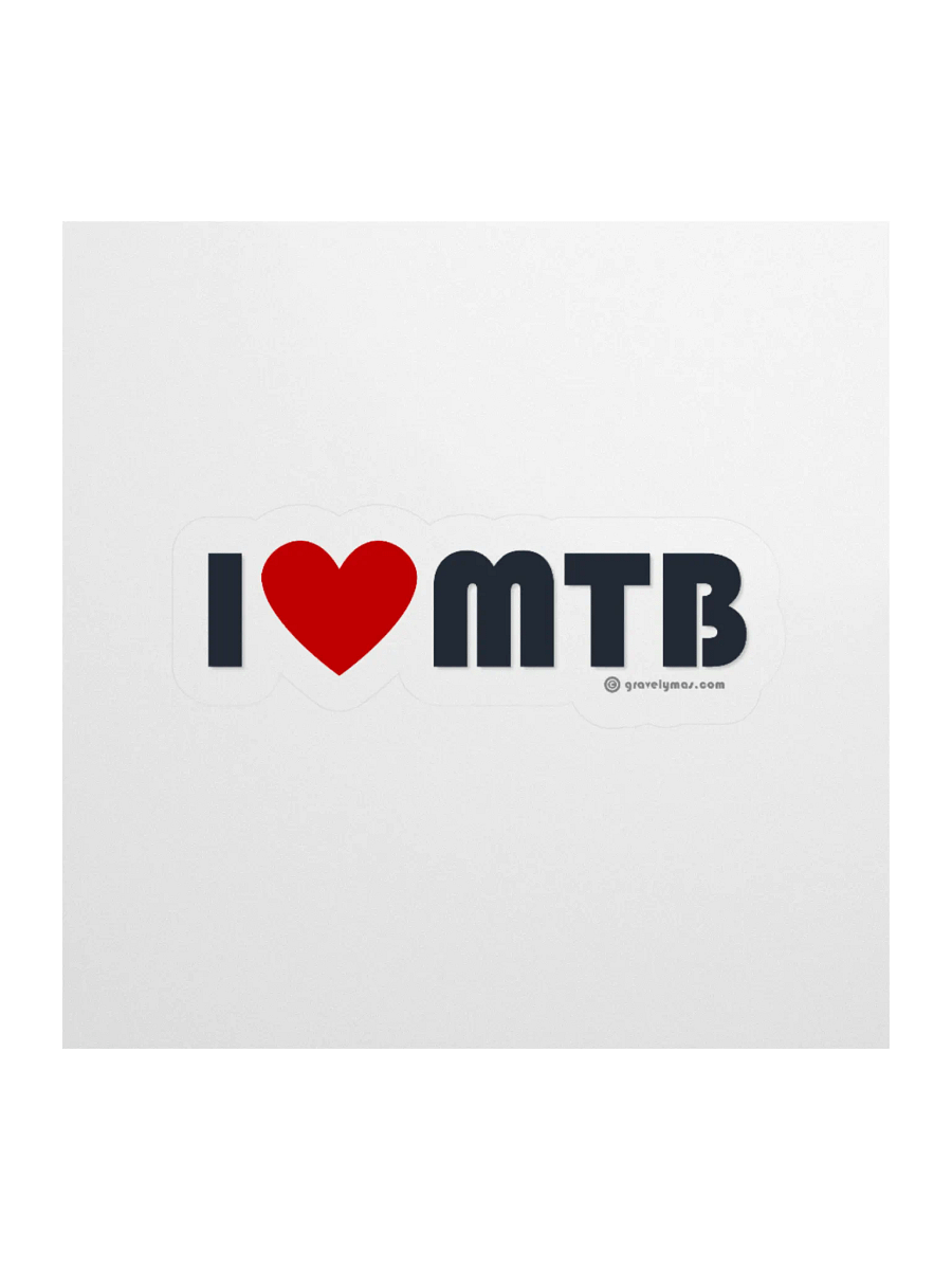 I Love MTB sticker product image (1)