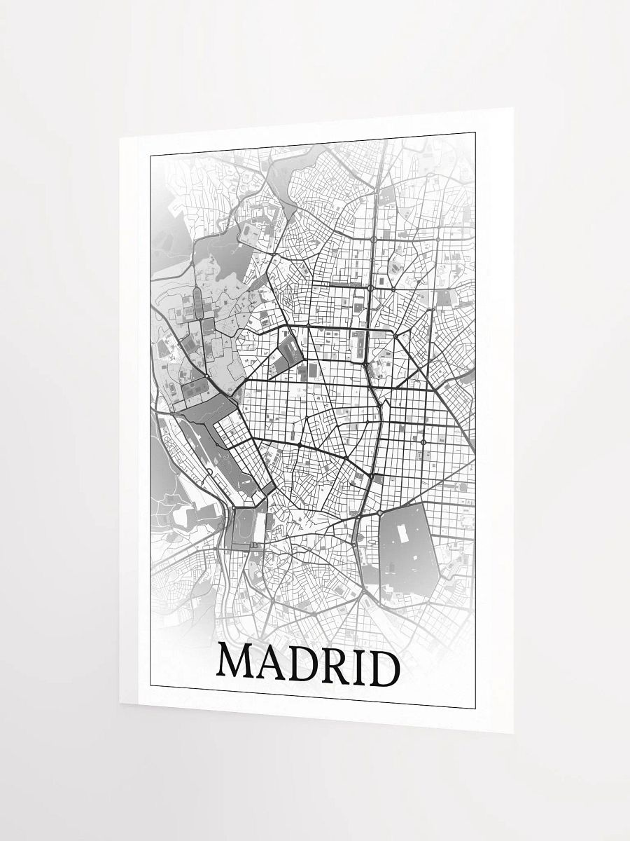 Madrid, Spain, city map print product image (10)