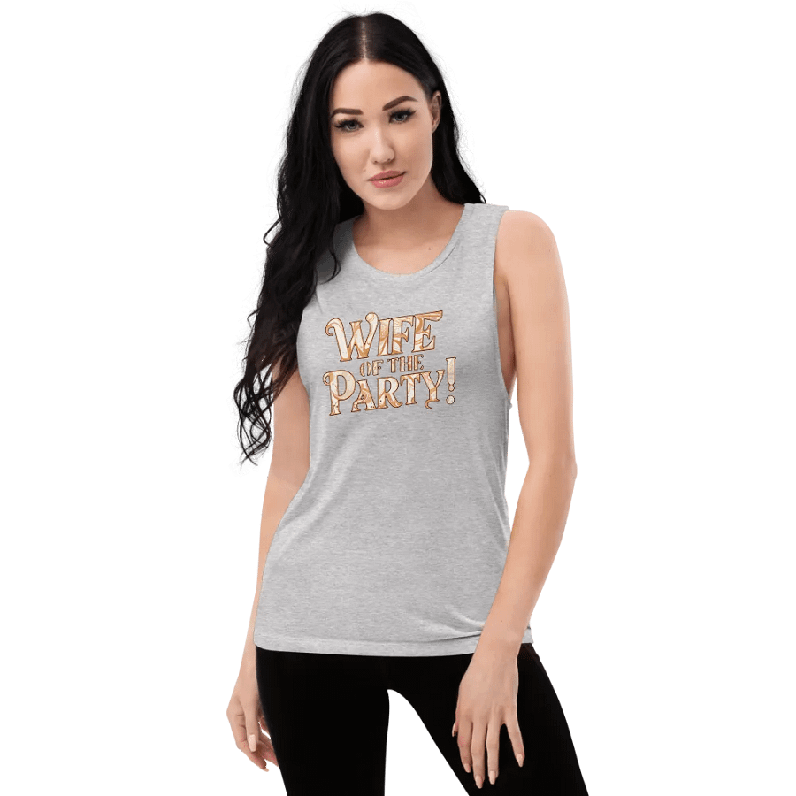 Wife of the Party flowy women's muscle tank top product image (55)
