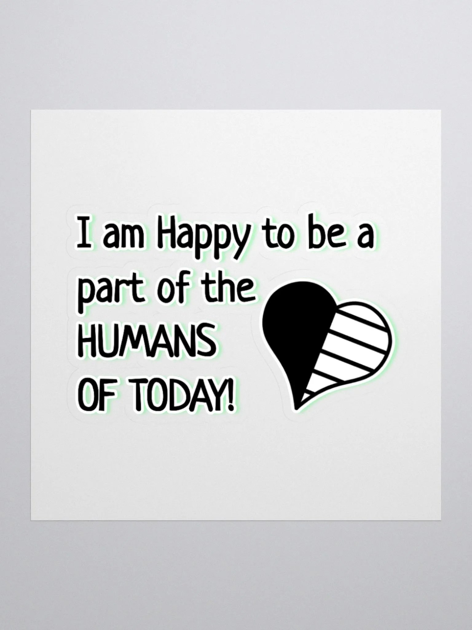Humans Of Today [Green] Sticker product image (1)