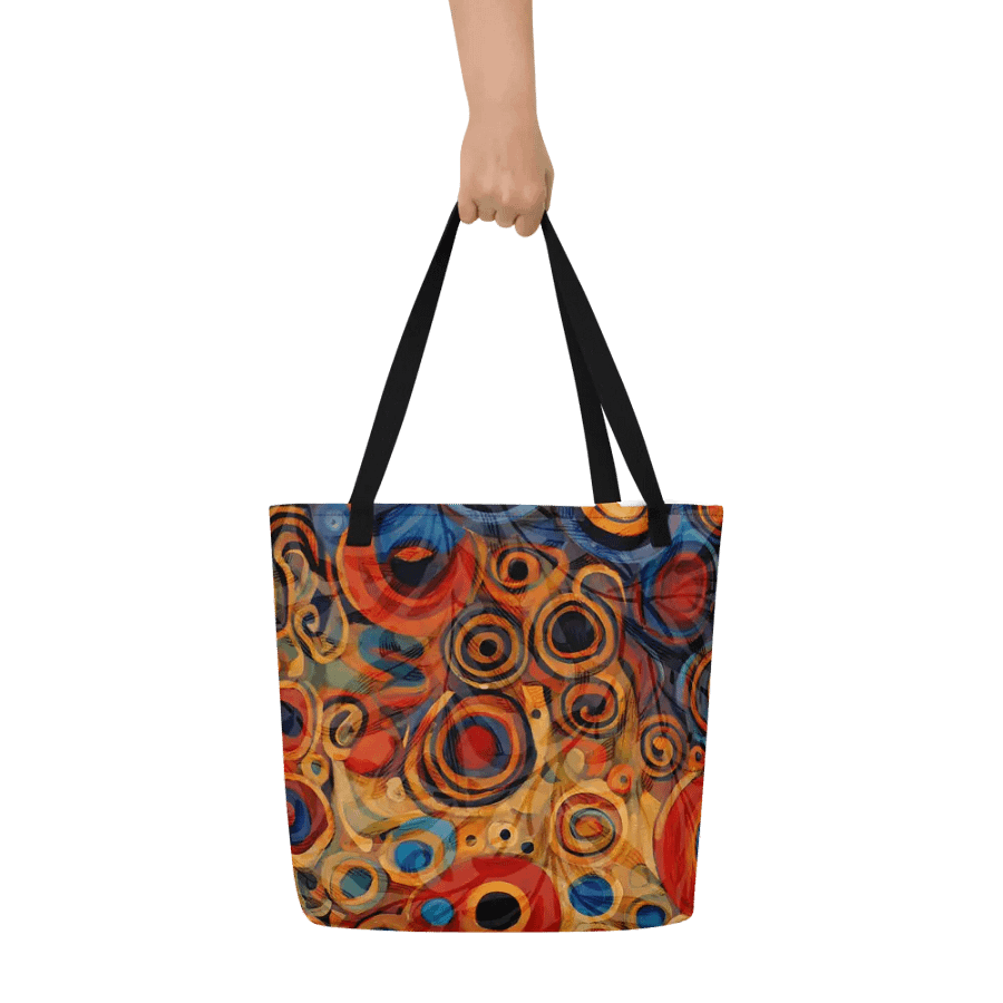 klimt inspired all over print tote for arty men and ladies product image (6)