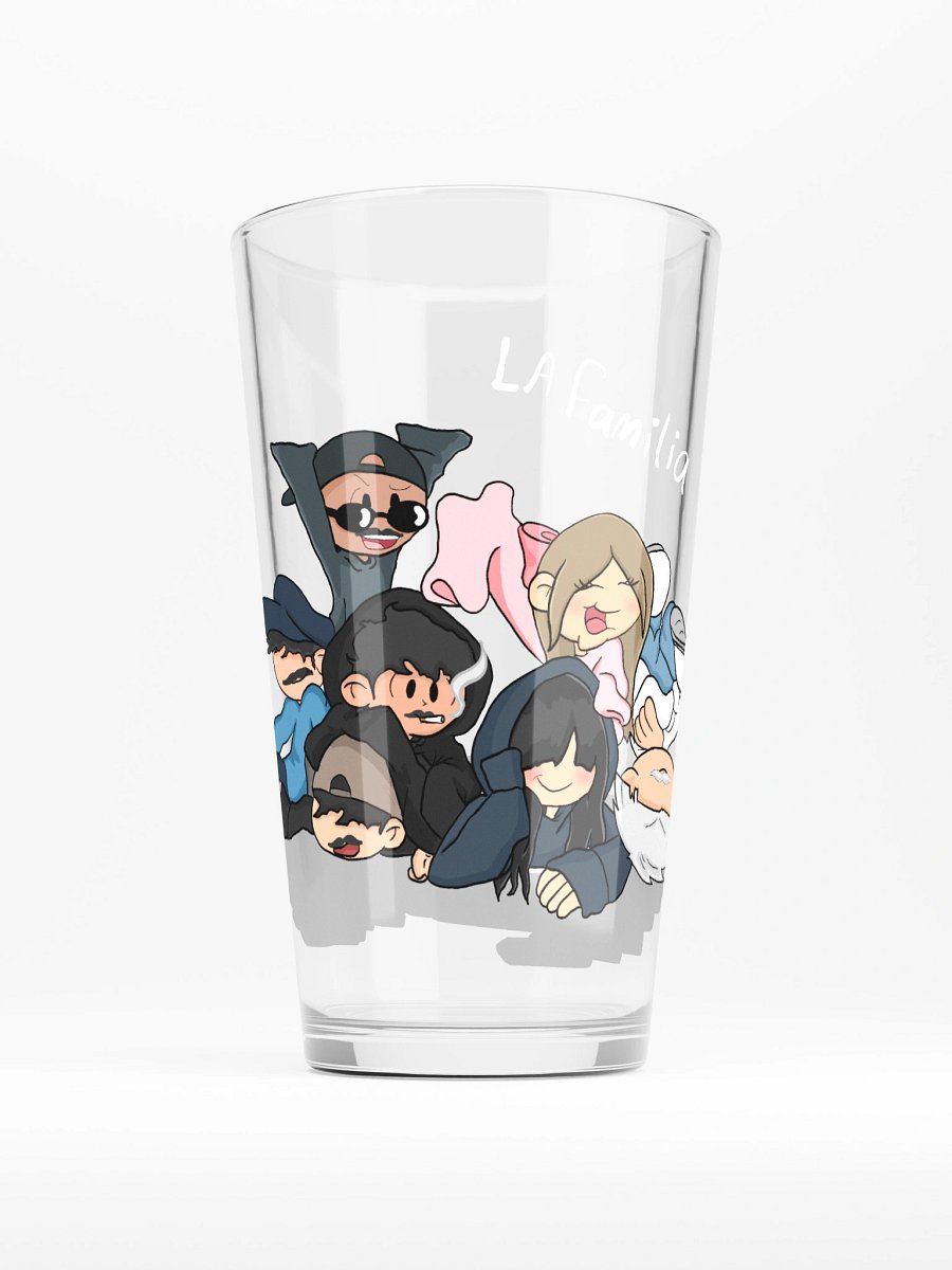Joyful Pile-Up Cartoon Pint Glass product image (1)