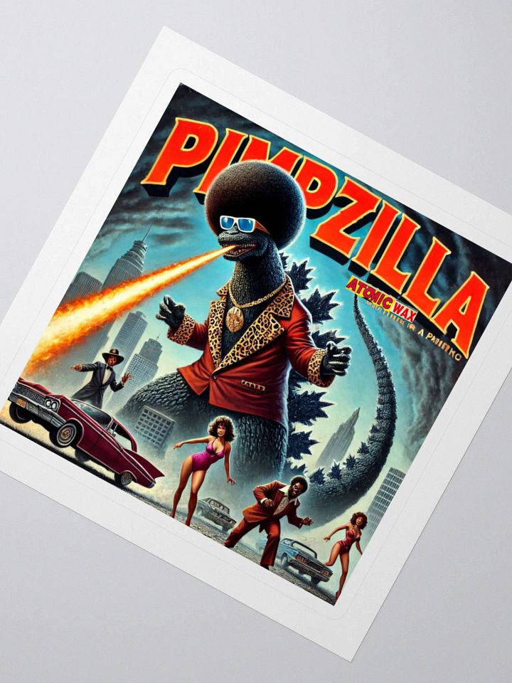Pimpzilla King of Pimps Sticker product image (2)