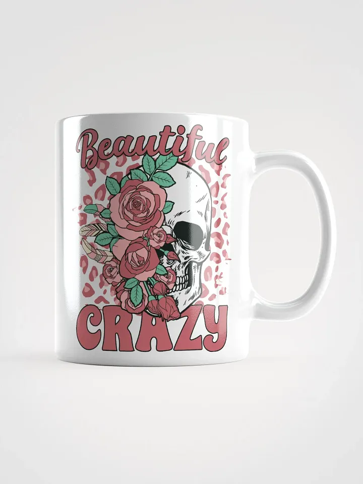 Beautiful Crazy Skull Mug product image (1)