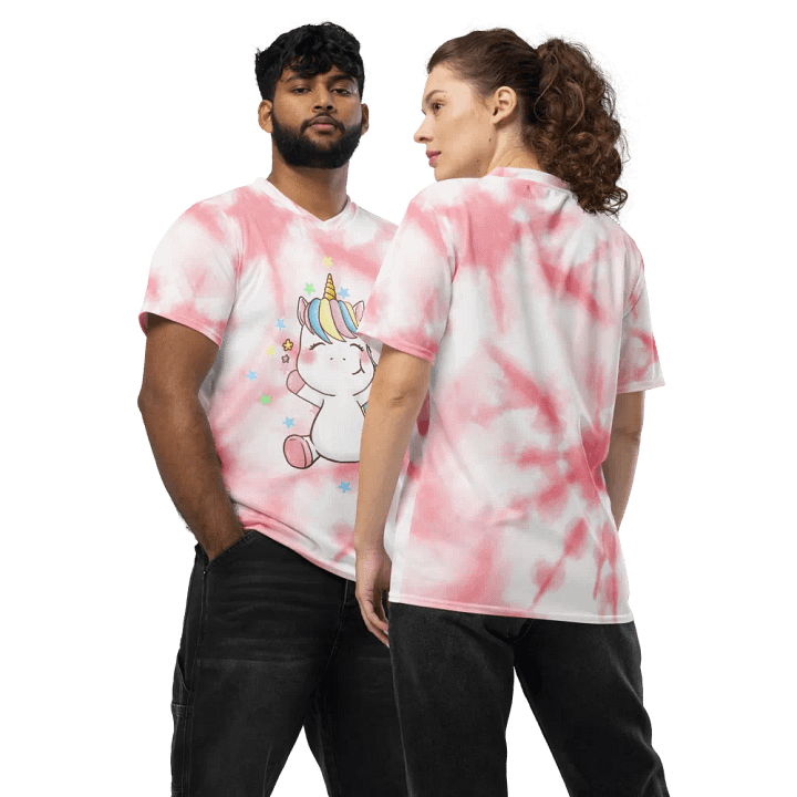 Cute Unicorn T Pink Adult V neck product image (1)