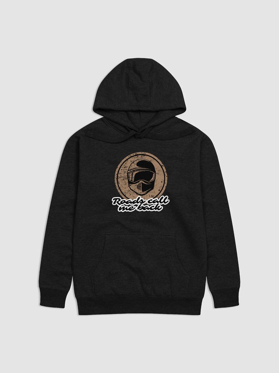 Wanderlust Helmet Circle Premium Hoodie | Roads call me back product image (10)