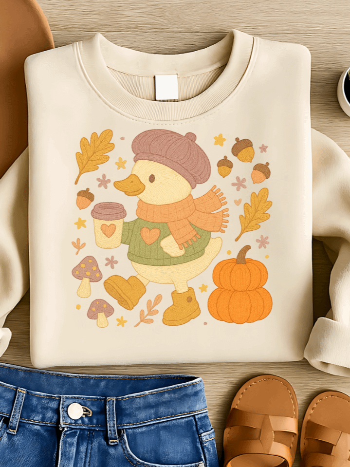 Autumn Goose Sublimation PNG – Graceful Fall Goose Clipart for T-Shirts – Warm & Rustic Seasonal Design – 300 DPI Instant Digital Download product image (1)