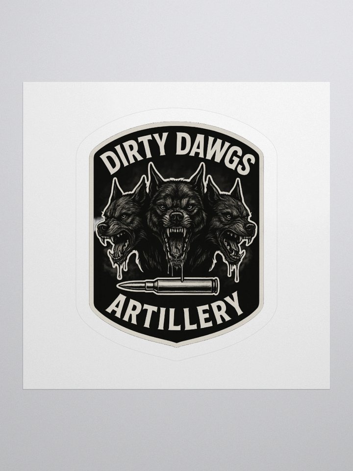 Dirty Dawgs Artillery Sticker product image (1)