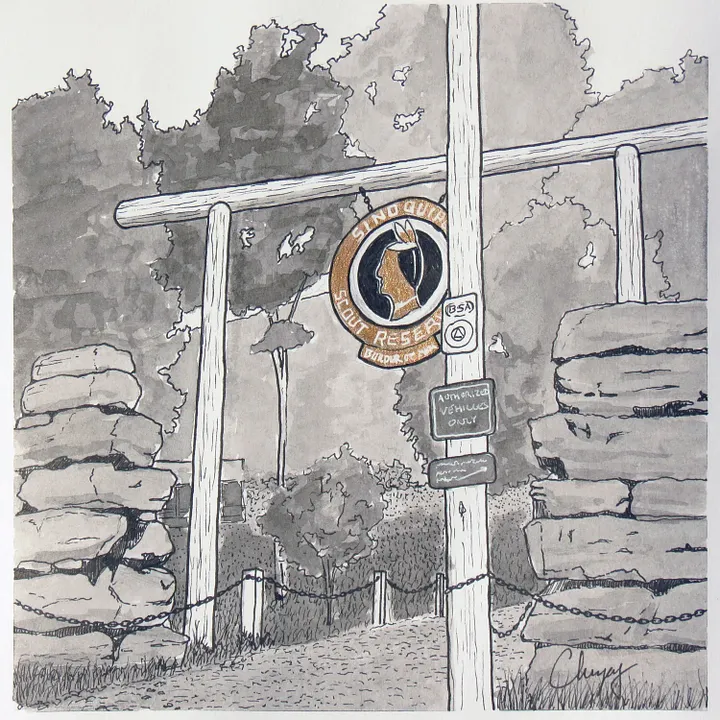 Sinoquipe Gate - Original Drawing product image (2)