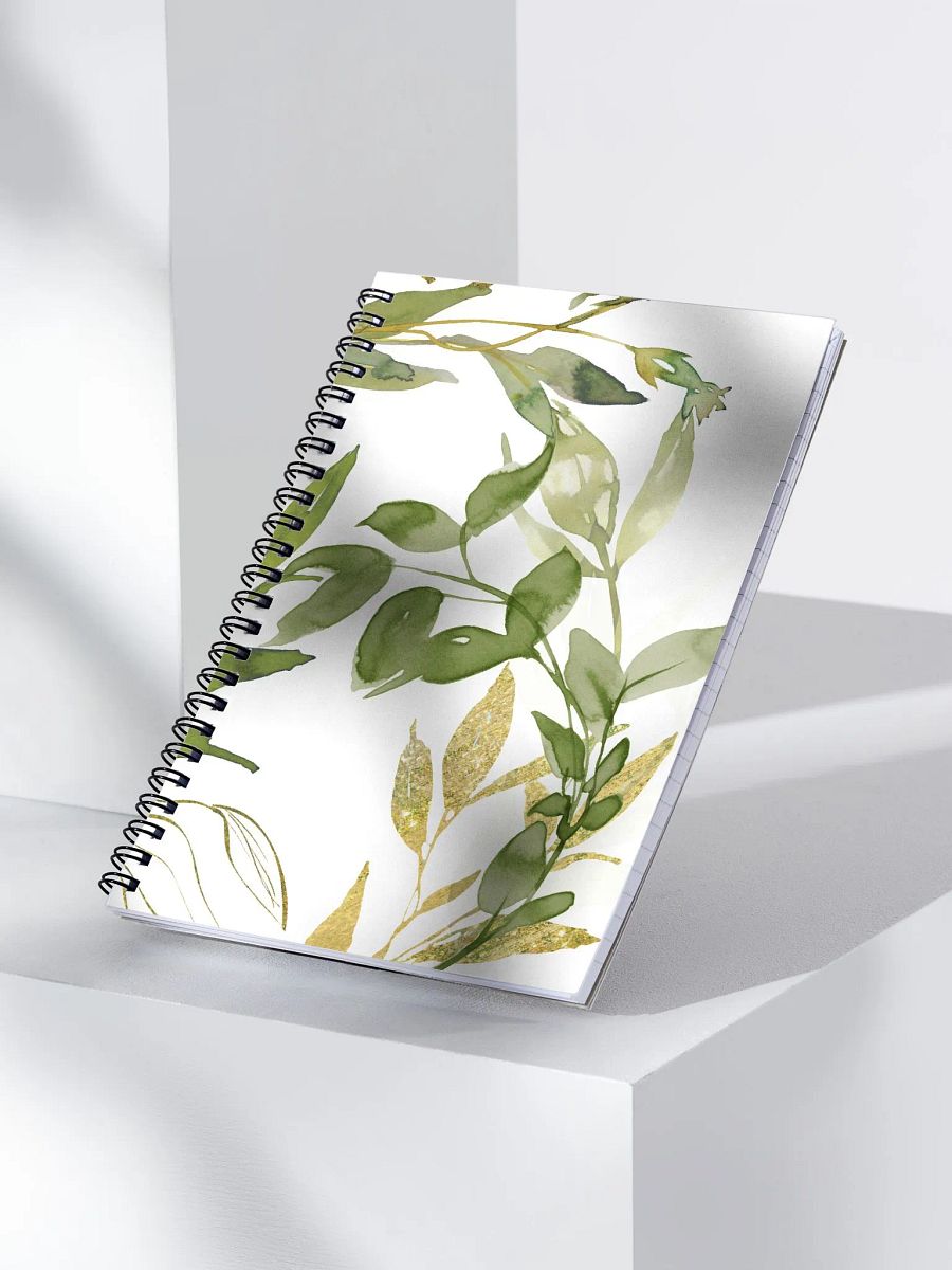 Floral Leaf Spiral Notebook product image (3)