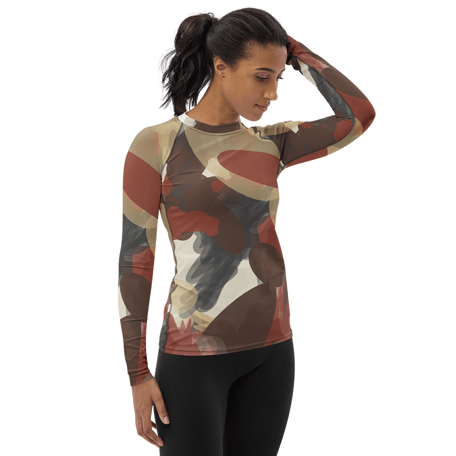 Earthy Overlap Women's Rash Guard product image (4)