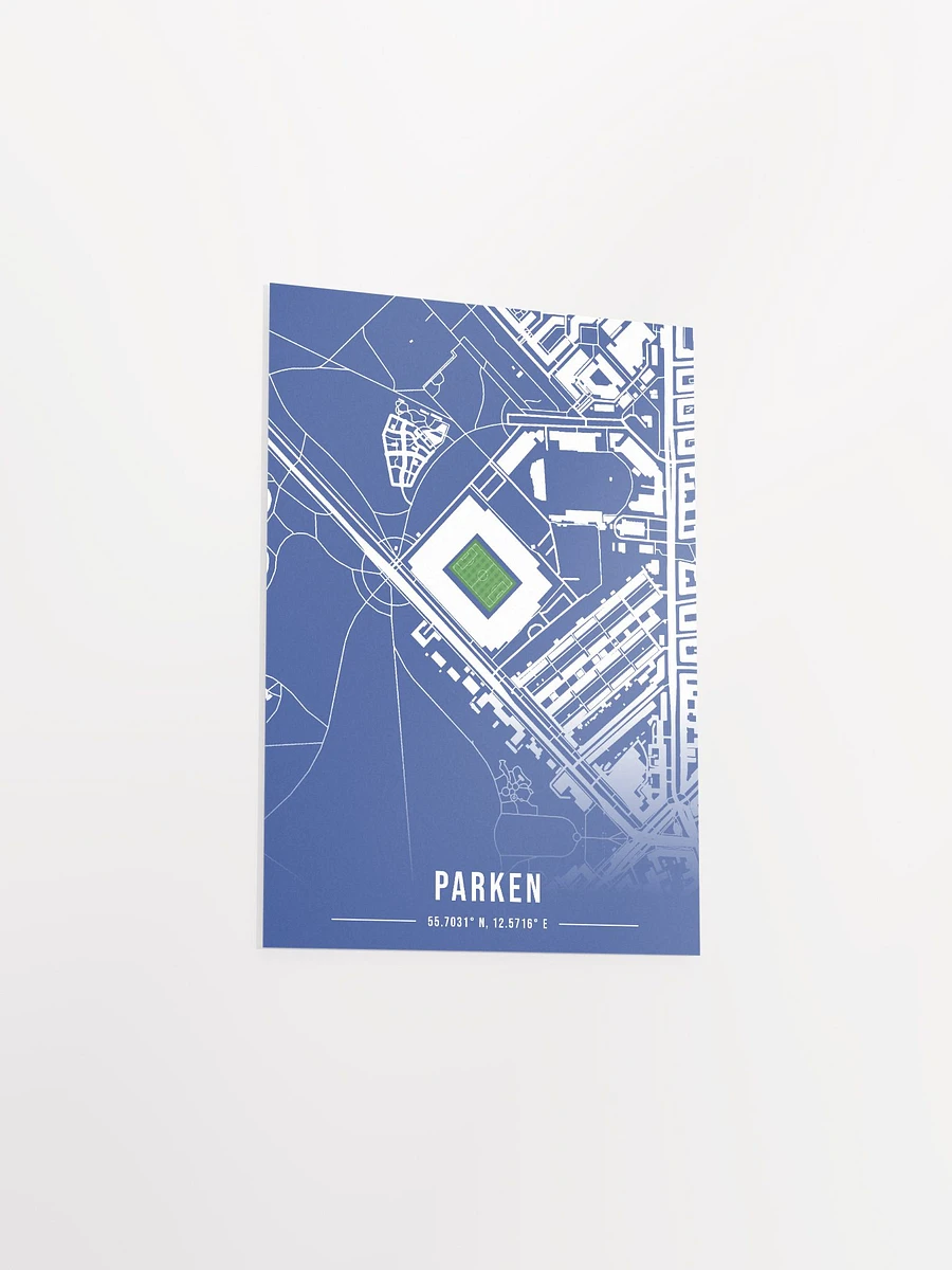 Parken Stadium Blue Map Design Poster product image (13)