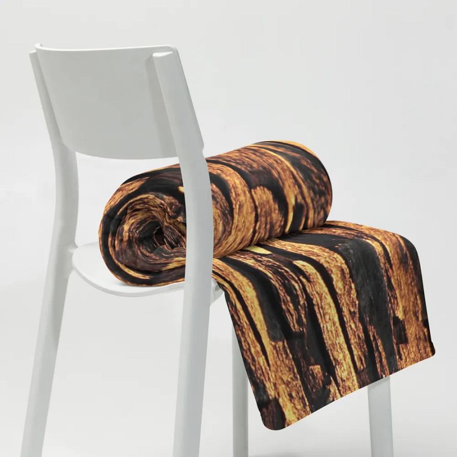 Golden Glow Stone Throw Blanket product image (8)
