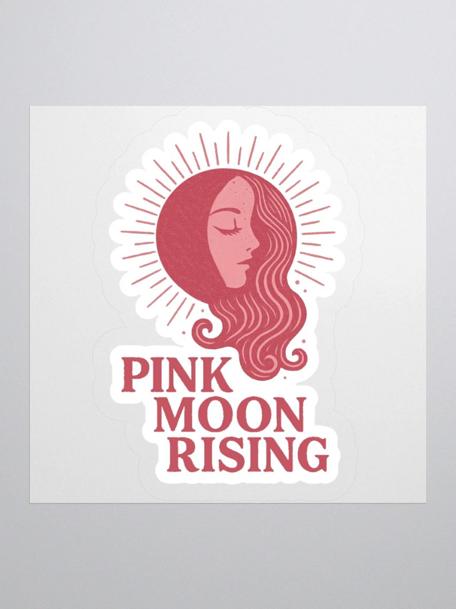 Pink Moon Rising Sticker product image (1)