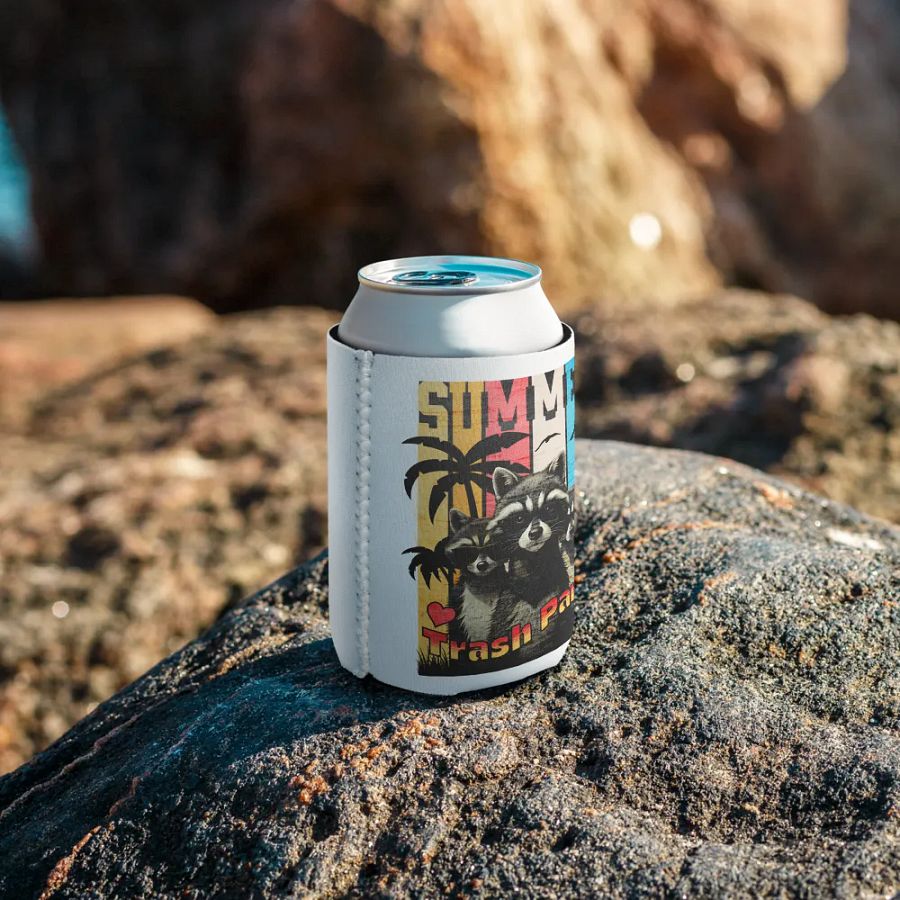 Summer Trash Panda Can Coozie Cooler product image (8)