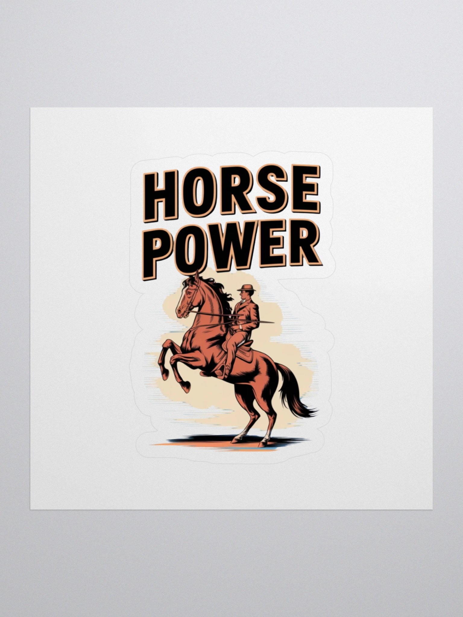 Unleashed Horse Power Kiss Cut Sticker product image (1)
