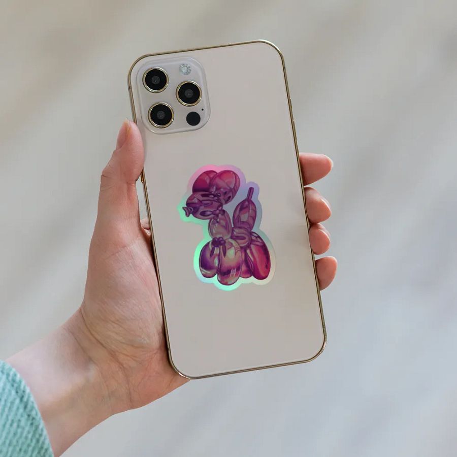 Balloon Doggy Holographic Sticker product image (8)