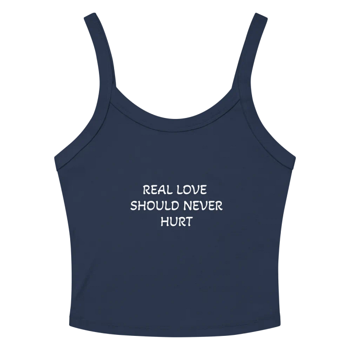 LOVE SHOULD NEVER HURT BLUE TANK product image (2)