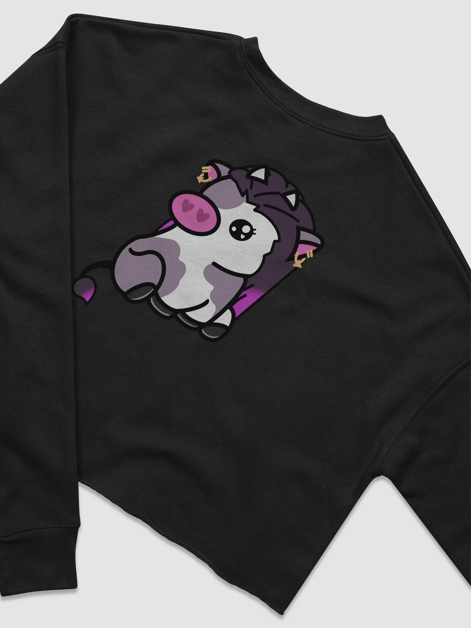 Reyna Cow (Front + Back) Crewneck Crop Top product image (4)