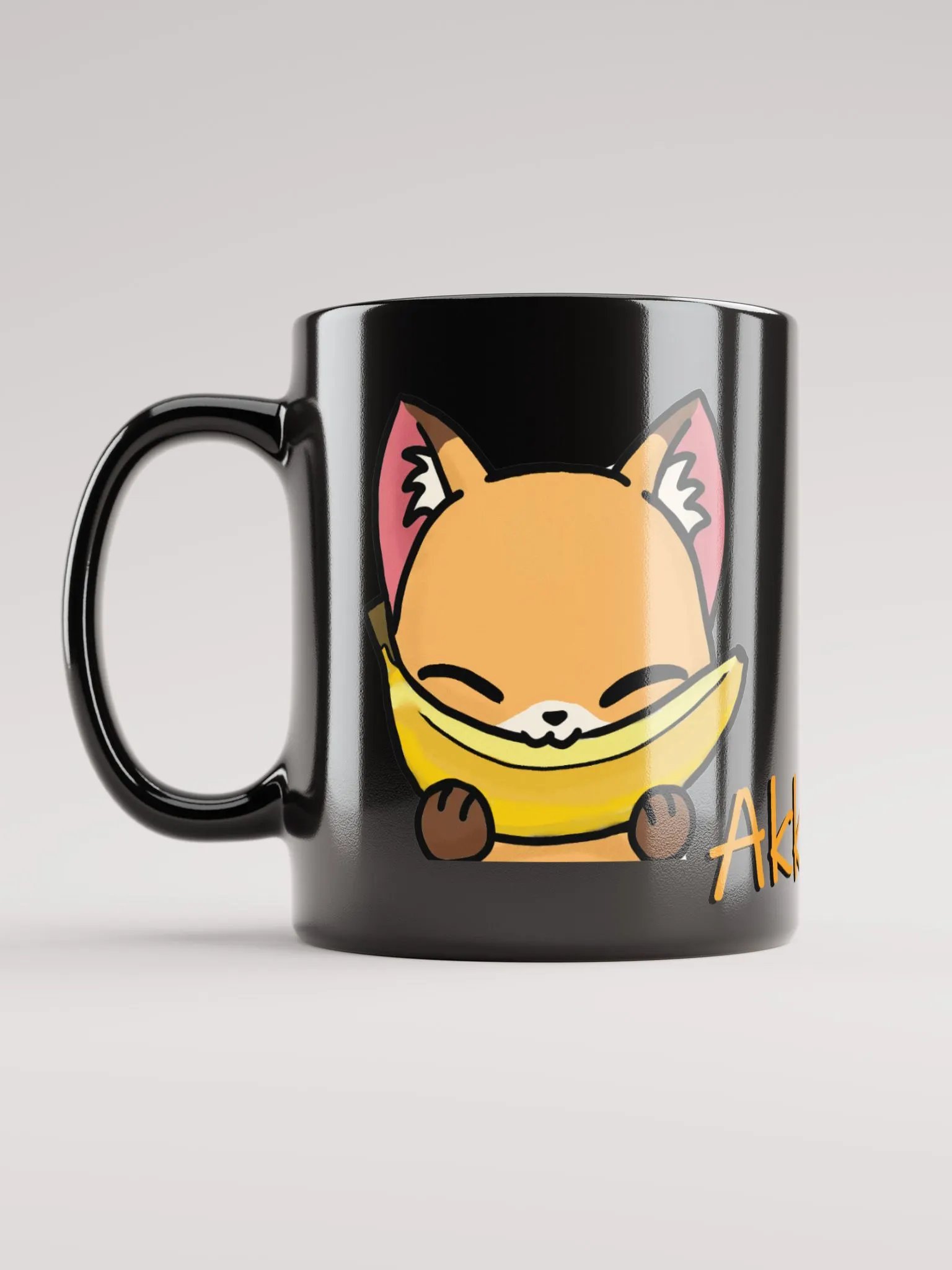 Banana Black Glossy Mug product image (1)