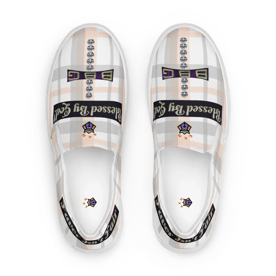 BBG Pink Plaid Women's Slip On product image (2)