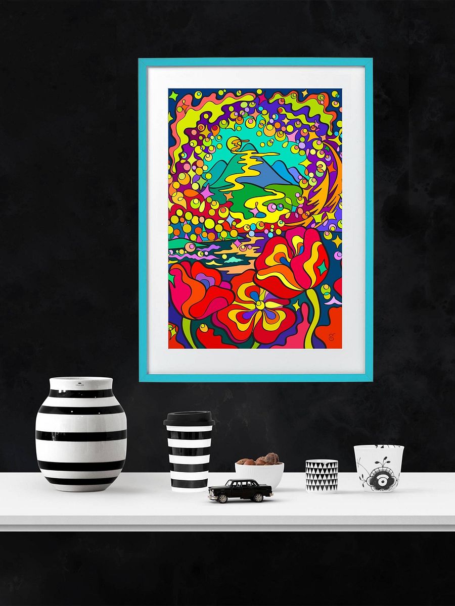 Vibrant Matte Poster Print - Night Poppies product image (13)