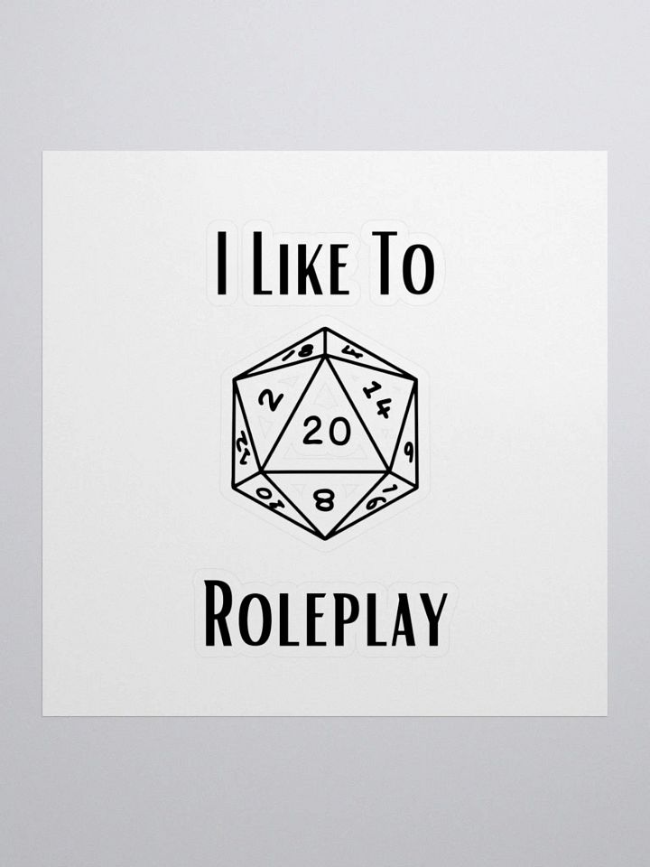 I like to Roleplay Sticker product image (1)