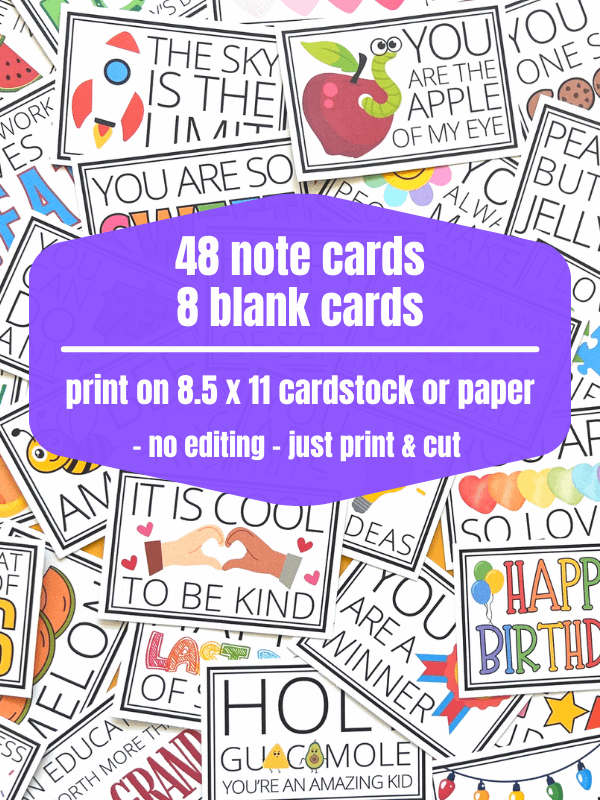 Lunchbox Notes Printables for School Lunches product image (2)