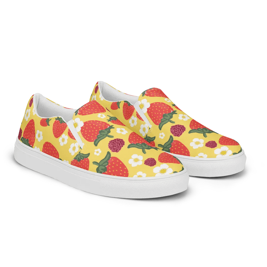 Strawberry Field and Blossom Slip-On Canvas Shoes product image (6)