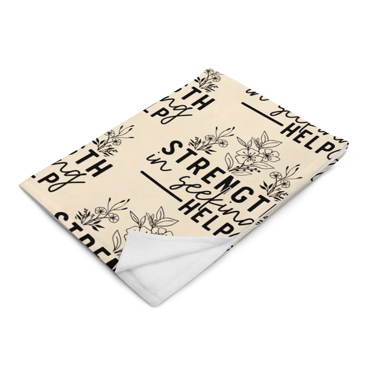Strength Is Seeking Help Blanket product image (2)