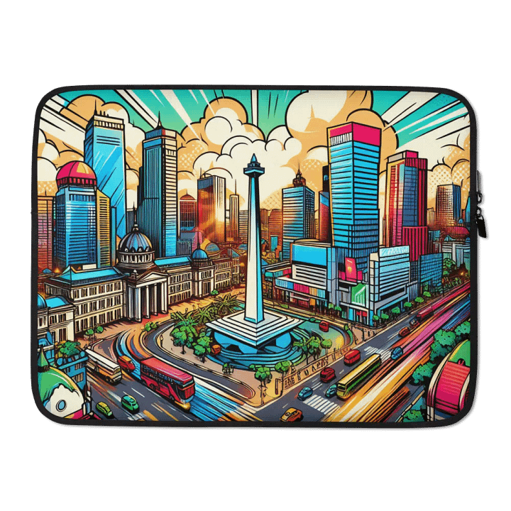 Cityscape Commute Laptop Sleeve | AI Design product image (2)