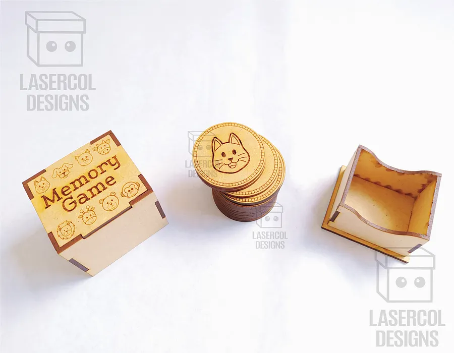 Memory Game (Animals) Version 2 - Laser Cut Files product image (3)