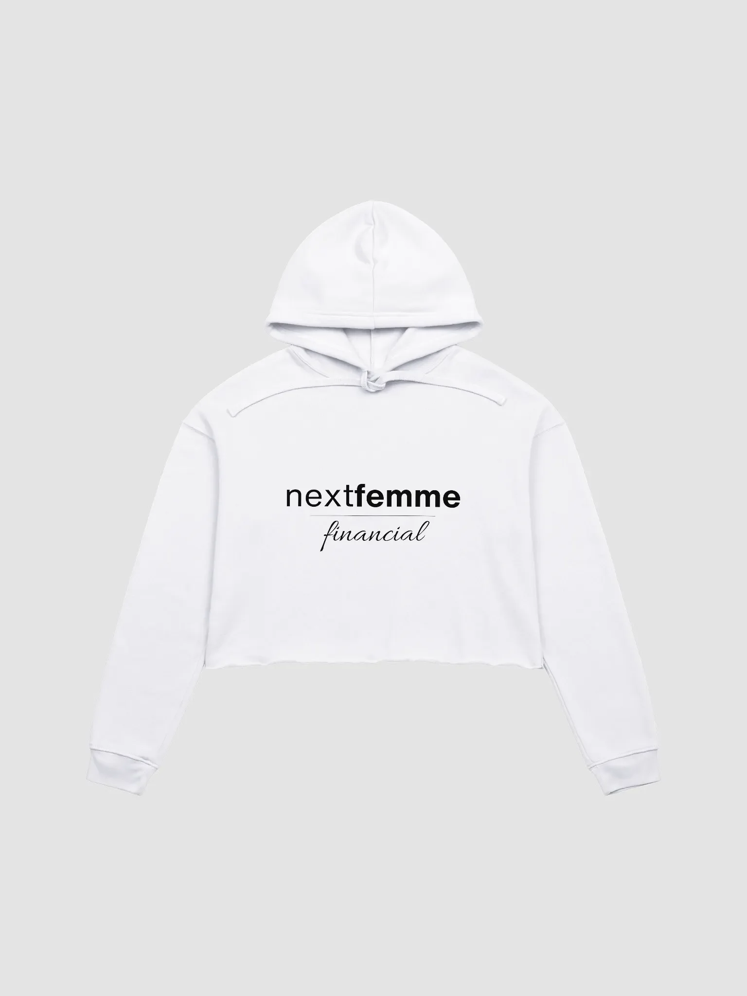 Cozy Crop Hoodie with Black Logotype product image (1)